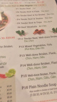 Pho 24 Atlantic Station menu