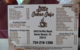 Little Cuban Cafe food