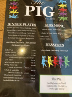 The Pig menu