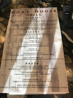 Boat House Grill menu
