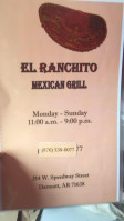 El Ranchito Mexican Grill food