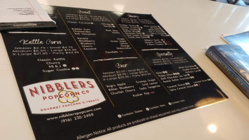 Nibblers Popcorn Company menu