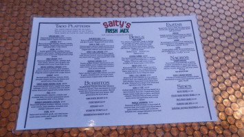Salty's Fresh Mex menu