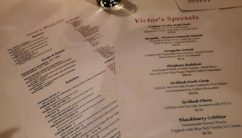 Victor's Wood Grill menu