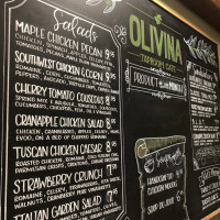 Olivina Taproom menu