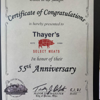 Thayer's Select Meats food