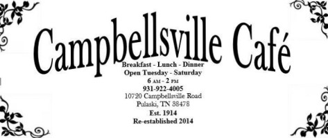 Campbellsville Cafe food
