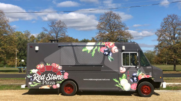 Red Stone Pizza Truck food