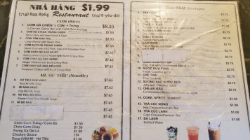 Nha Hang $1.99 menu