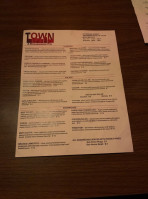 Town A Neighborhood Pub menu