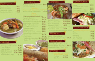 Chatitas Steakhouse menu