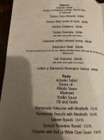 Fireside Martini Grill menu