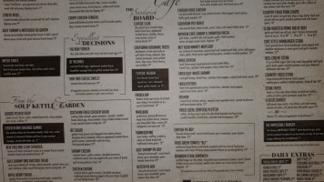Bayview Cafe menu