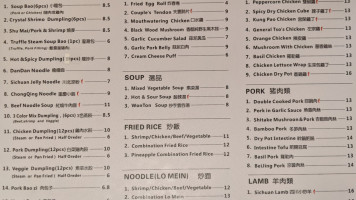 Trendy Dumpling menu