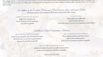 Patton Hall Community Club And Conference Center menu