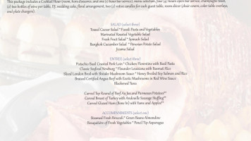 Patton Hall Community Club And Conference Center menu