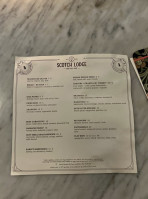 Scotch Lodge menu