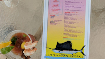 Cinnamon Beach Grill menu