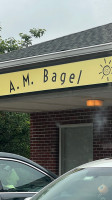 A. M. Bagel outside