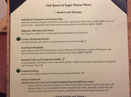 Oak Barrel Of Eagle And Lounge menu