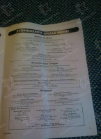 Stonehenge Grille menu