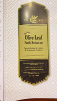 Olive Leaf Family menu