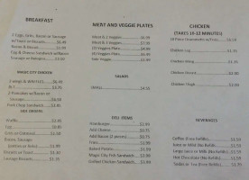 Magic City Grill menu