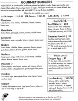 J&c Bigfoot Grille menu