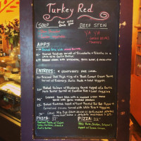 Turkey Red menu