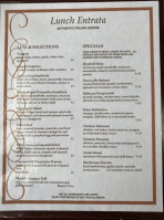 Gamberetti's Italian menu