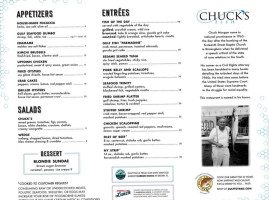 Chuck's Fish Athens menu