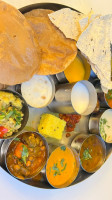 Rajwadi Thali Chaat Sweets food