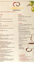 Ambrogia Caffé Enoteca menu