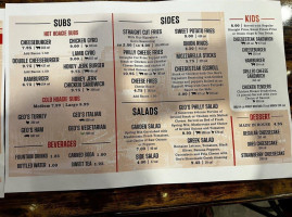 Geo's Philly Steak Grill menu