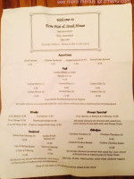 Ecru Fish Steak House menu