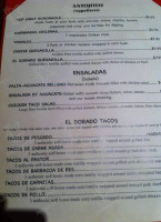El Dorado Restuarant menu
