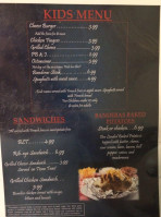 Banderas Steakhouse menu