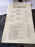 Flightz Wine Pub menu