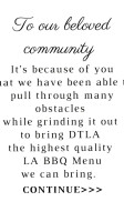 L.a. Brisket menu