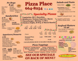 Pizza Place menu