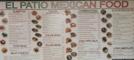 El Patio Mexican menu
