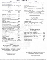 Old Salty's Llc. menu