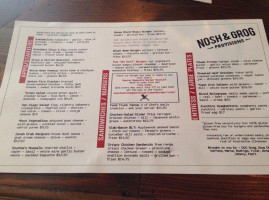 Nosh Grog menu