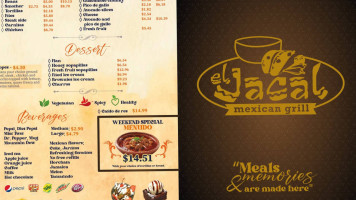 El Jacal Mexican Grill menu