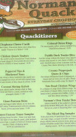 Norman Quack's Chophouse menu