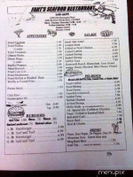 Fant's Seafood menu