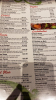 Gabriela Sofias Texmex menu