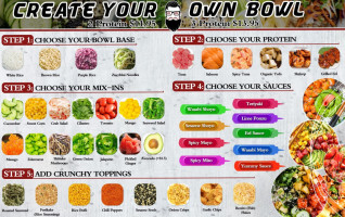 Mr. Boil Cajun Seafood Poke Bowl menu