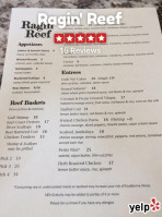 Ragin' Reef menu