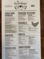 The Farm House menu